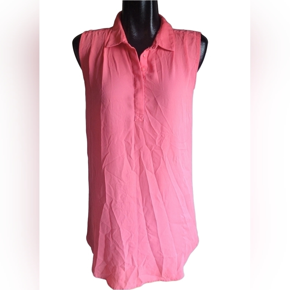 H&M Sleeveless Tunic In Salmon Pink Size 4